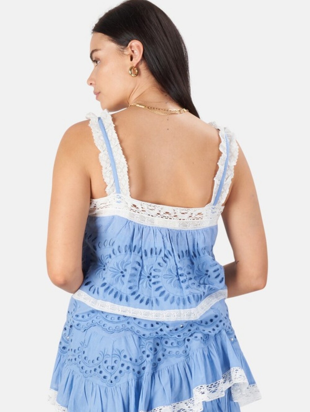 Love shack fancy Sully Eyelet Top Small - Picture 3 of 5